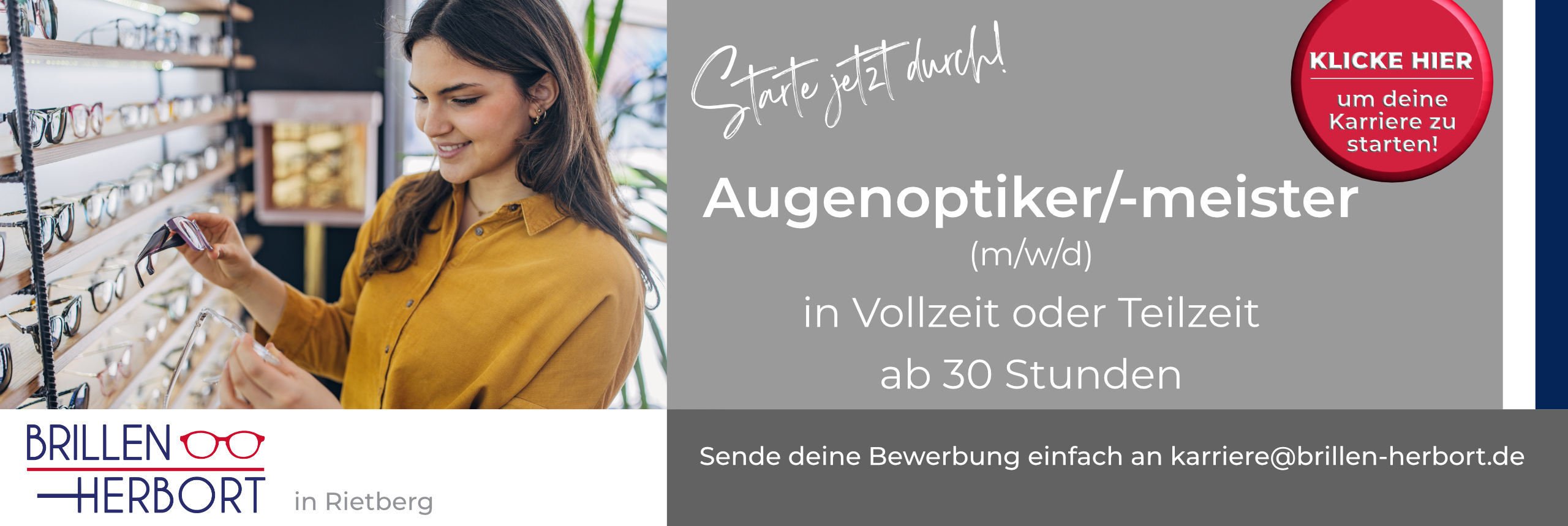Stellenangebot Brillen Herbort in Rietberg